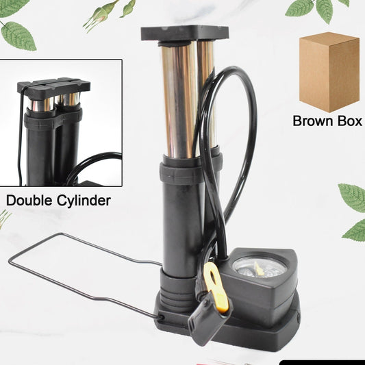 Foot  Portable  High Pressure Double-cylinder Air Pump (1 Pc)